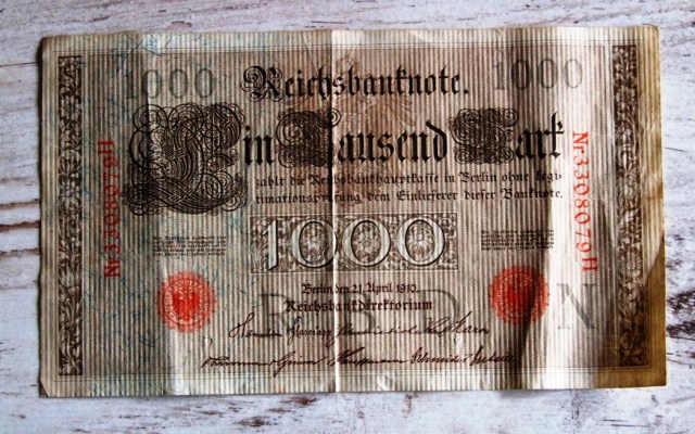 Front 1000 Reichsmark 21 April 1910