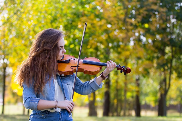 https://pixabay.com/de/herbst-m%C3%A4dchen-violine-spielen-3702845/